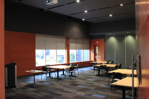 Deeley Event Space & Meeting Room with tables.